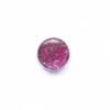 Druckknopf handbemalt rosarot pink glitzernd