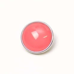 Druckknopf handbemalt in lachs rosa für Druckknopfschmuck