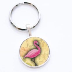Schlüsselanhänger rosa Flamingo