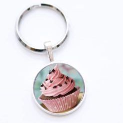 Schlüsselanhänger Cupcake rosa