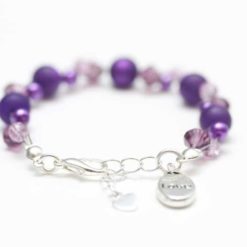 Violettes Perlen Armband