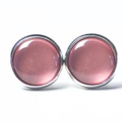 Ohrstecker rose metallic